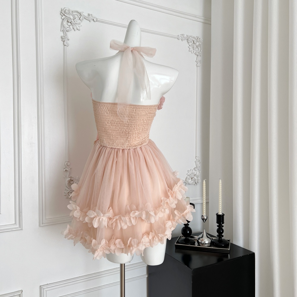 Pinched waist slim enticement niche summer dress