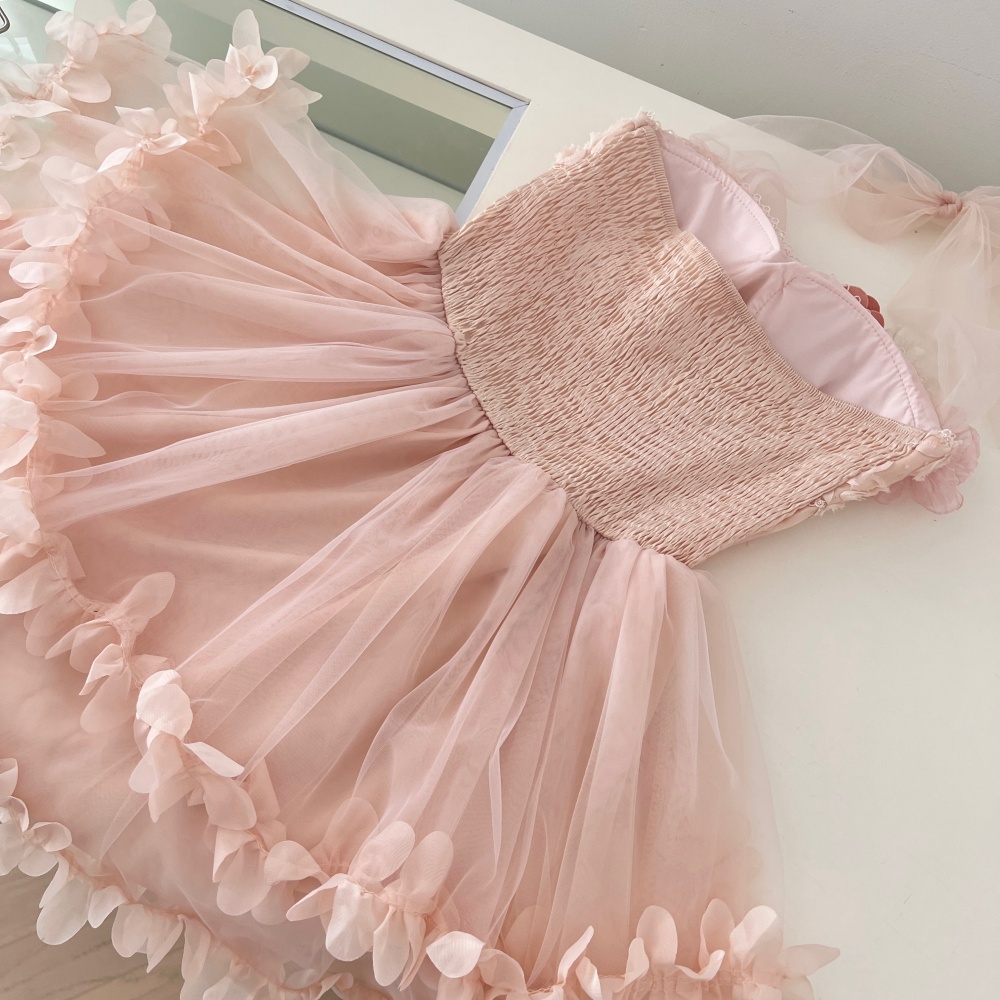 Pinched waist slim enticement niche summer dress