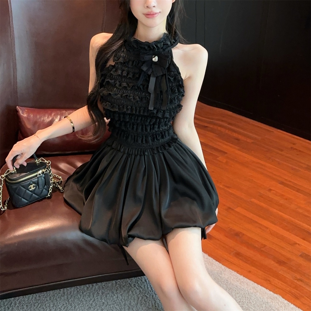 France style vest short culottes a set for women