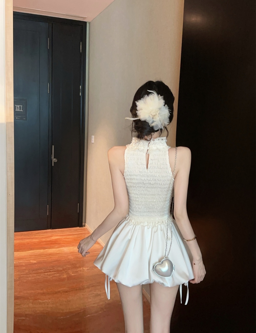 France style vest short culottes a set for women