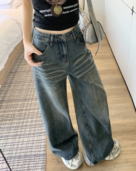 Show high cat jeans lengthen American style long pants