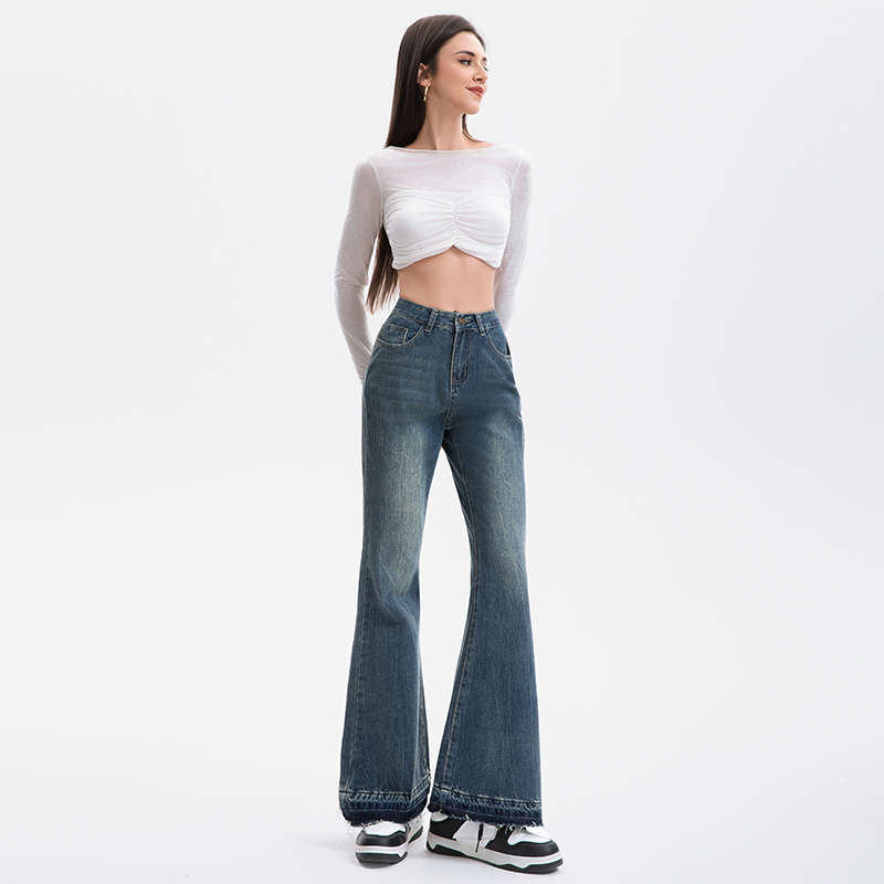 Speaker micro speaker long pants slim lengthen pants
