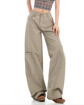 American style lengthen work clothing retro long pants
