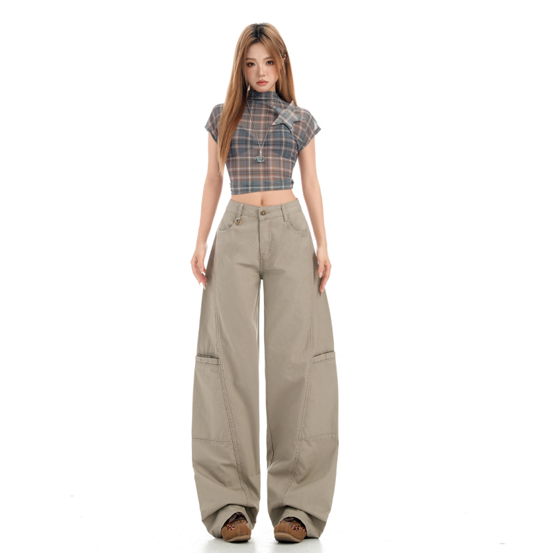 American style lengthen work clothing retro long pants