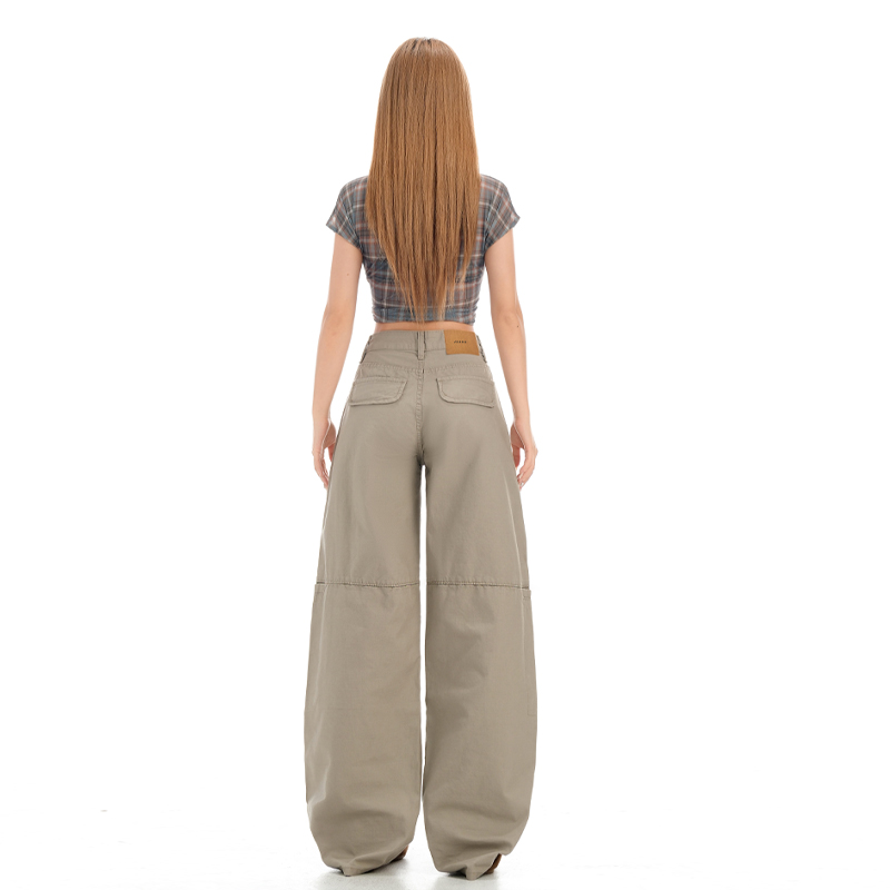 American style lengthen work clothing retro long pants