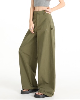 Casual slim pants many pocket work clothing