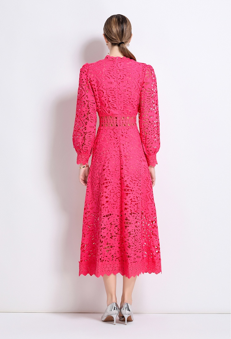 Long France style ladies autumn long sleeve dress