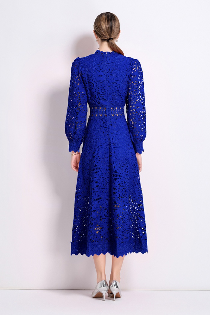 Long France style ladies autumn long sleeve dress