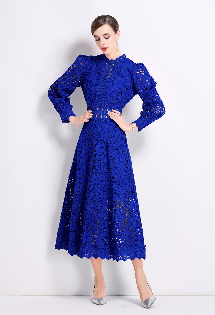 Long France style ladies autumn long sleeve dress