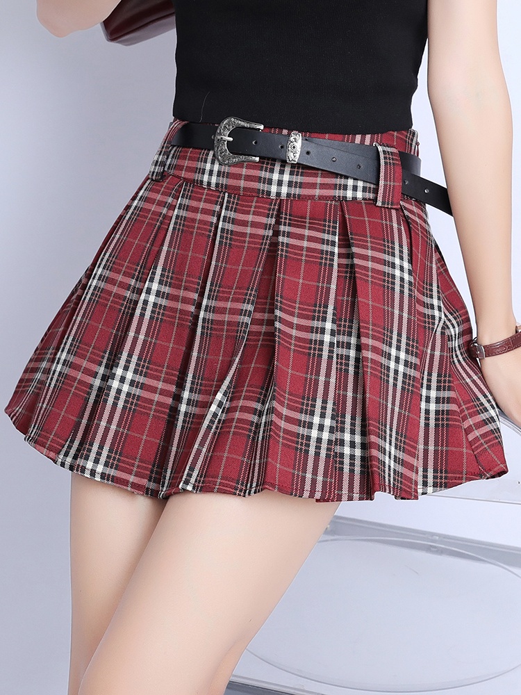 Anti emptied American style skirt college style short skirt