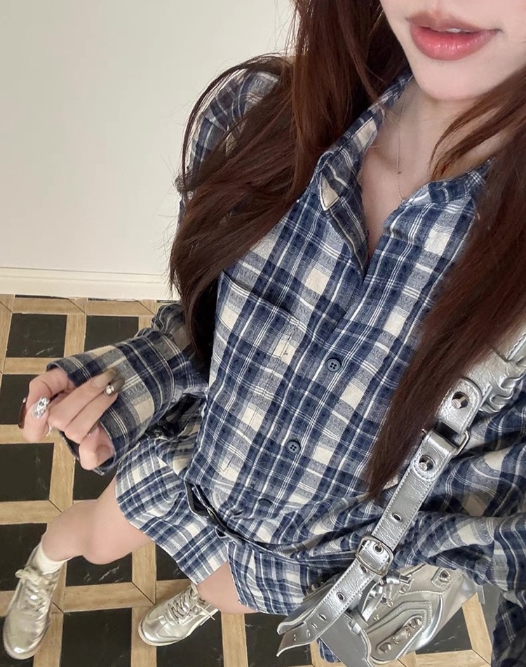 Spicegirl loose Casual shirt bandage slim cardigan for women
