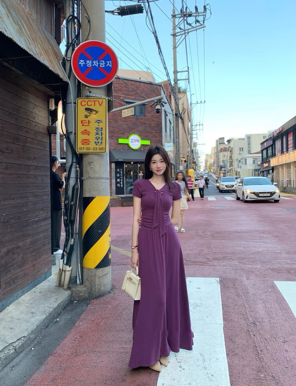 V-neck lazy T-shirt temperament skirt 2pcs set for women