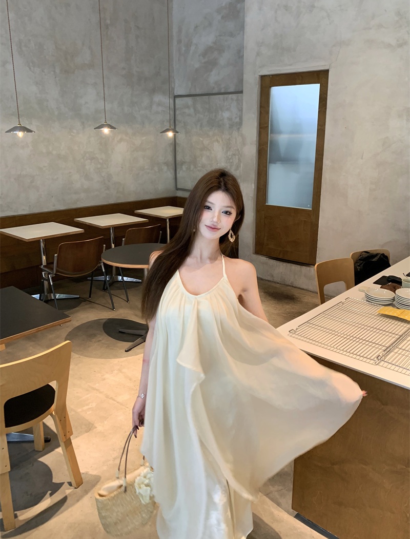 France style fashionable long dress sling dress for women
