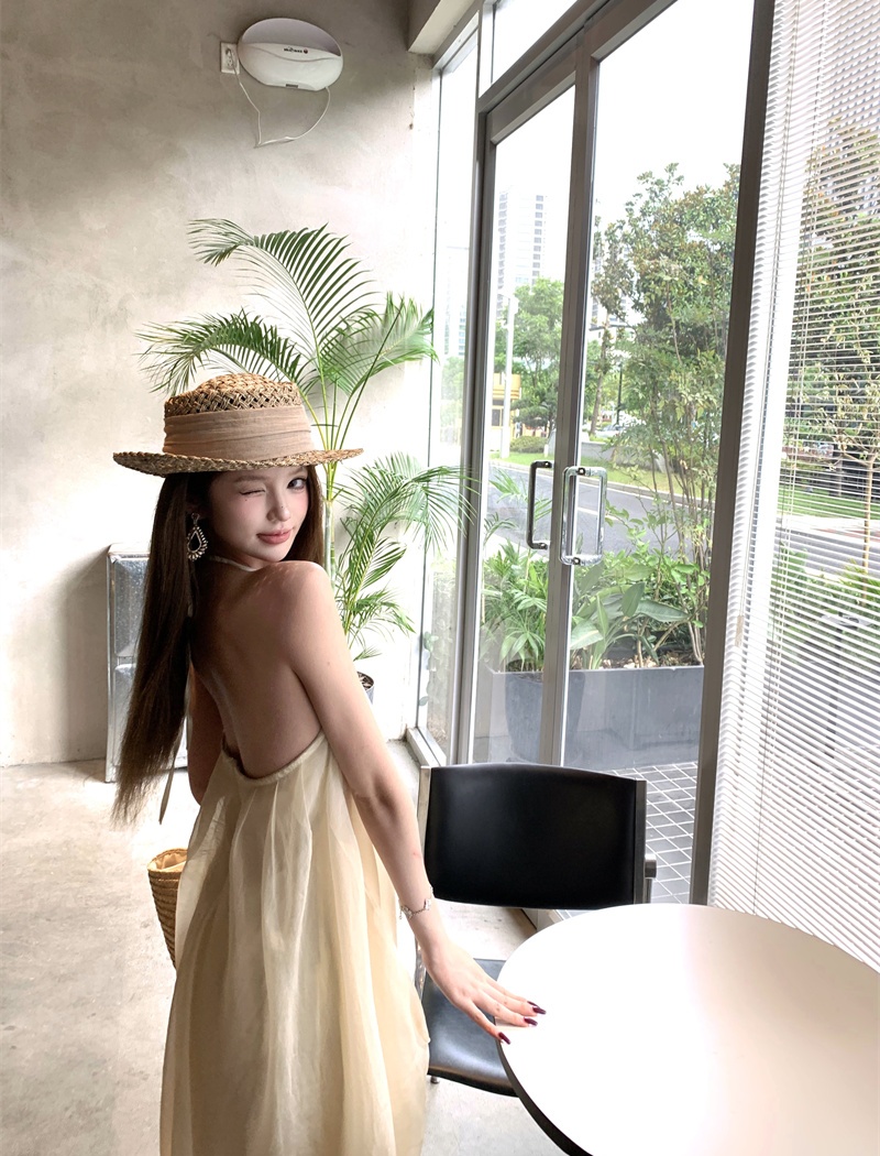 France style fashionable long dress sling dress for women