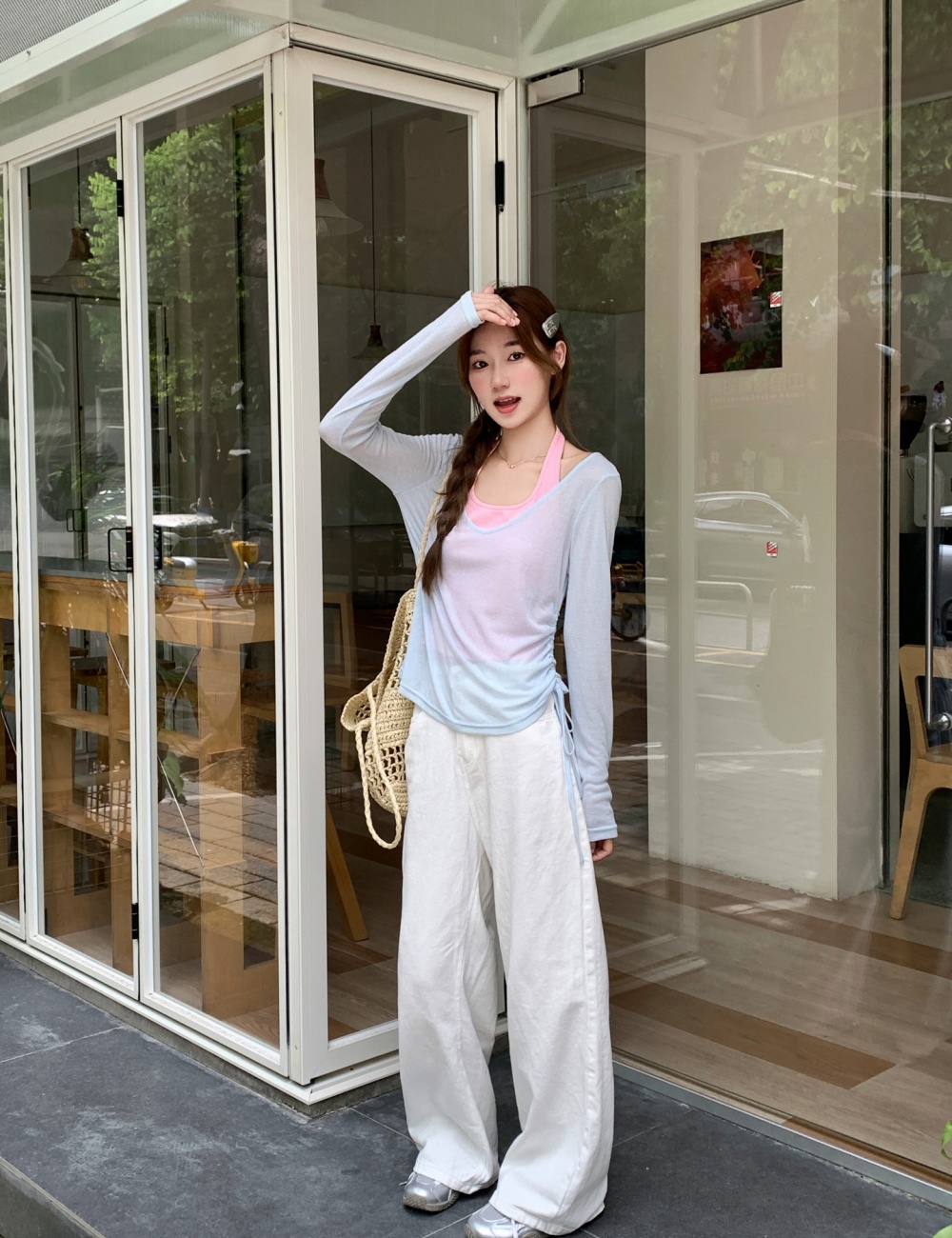 Sling vest outside the ride tops 2pcs set