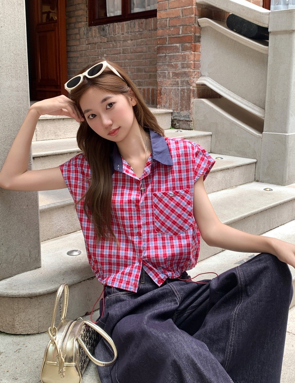 Light luxury show young shirt for women