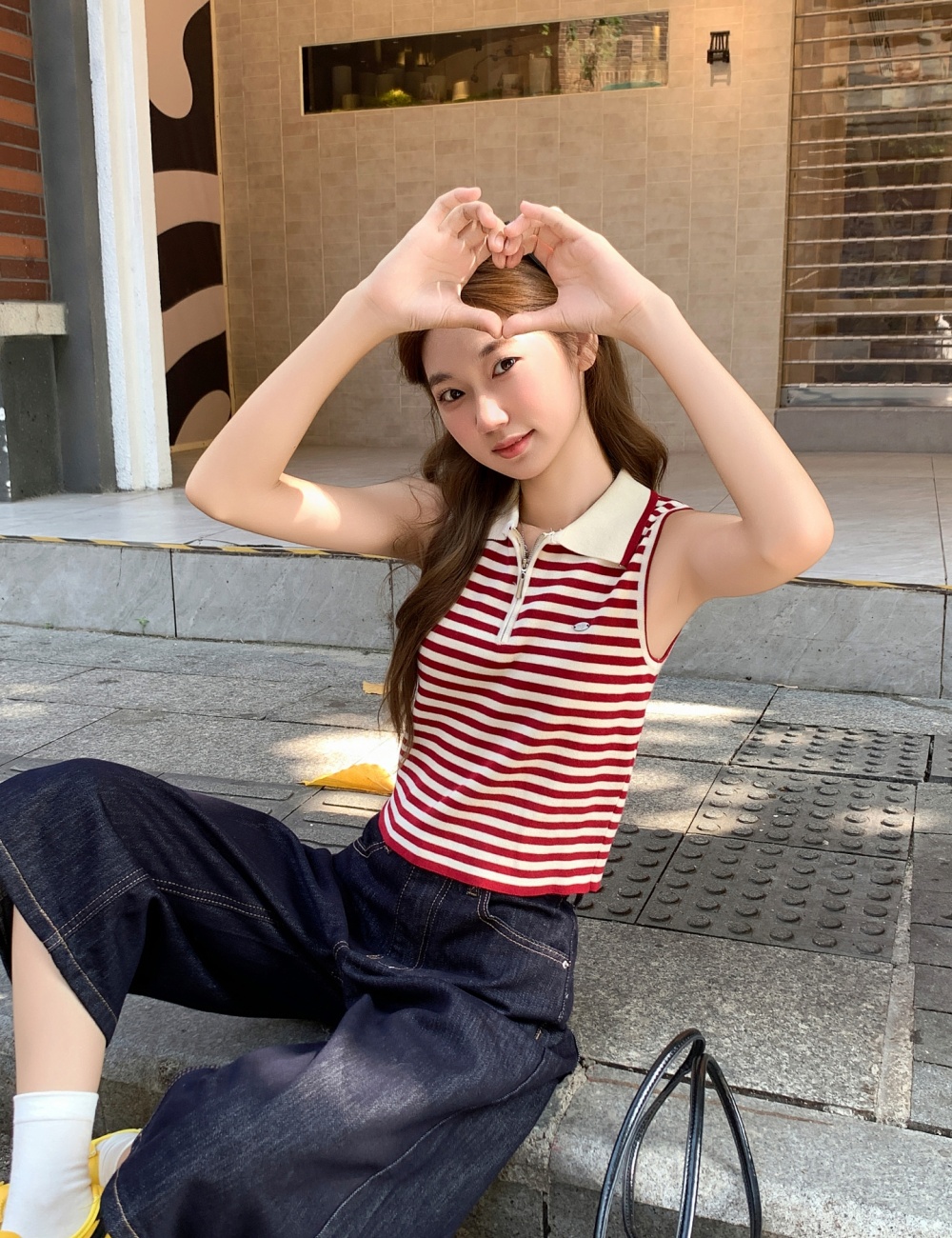 Short sling vest sleeveless tops for women