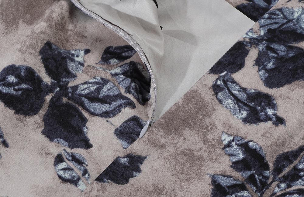 Floral temperament high waist summer split fold skirt