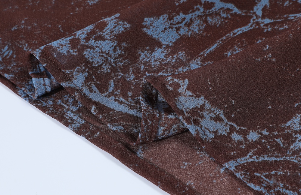 Printing blooming thin mermaid skirt