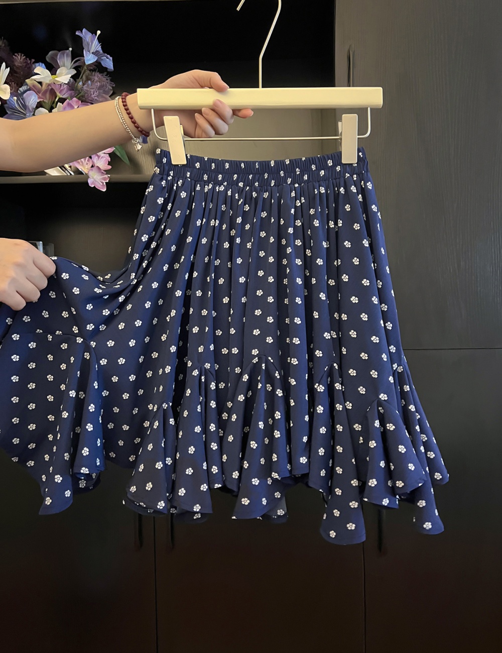 Safety pants short skirt elastic waist skirt