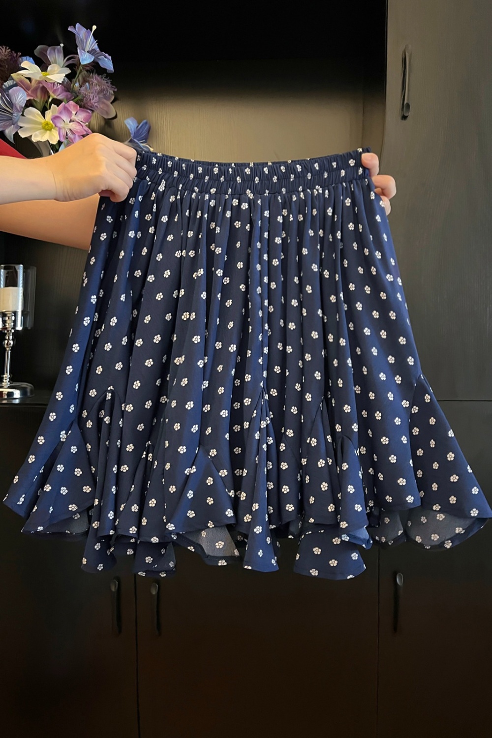 Safety pants short skirt elastic waist skirt