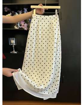 Polka dot summer skirt long long skirt for women