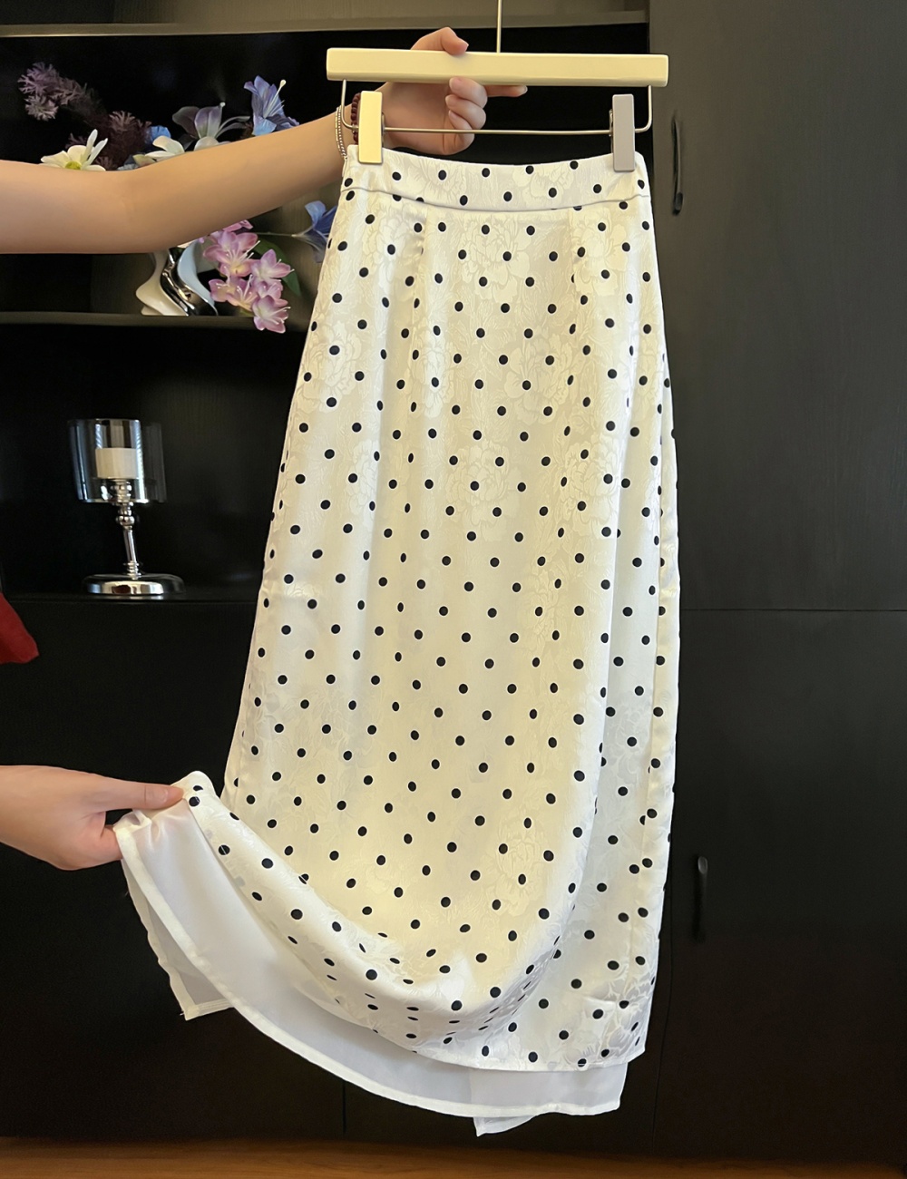 Polka dot summer skirt long long skirt for women