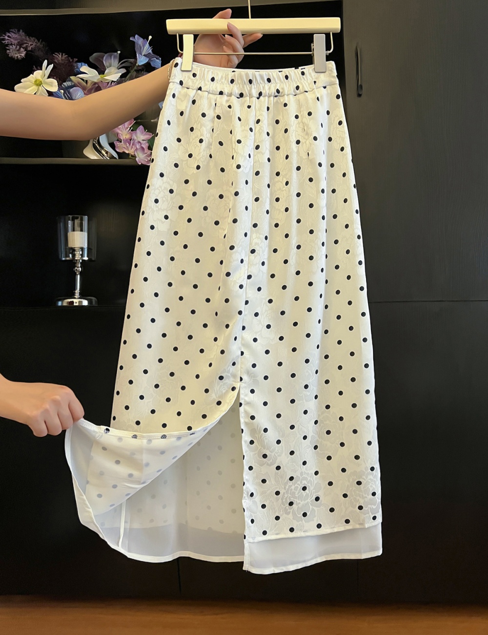 Polka dot summer skirt long long skirt for women