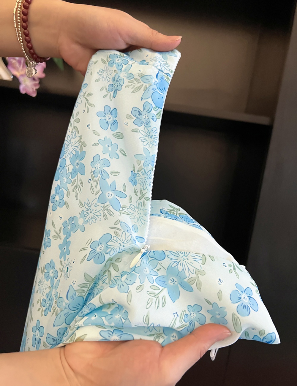 Mermaid floral blue skirt