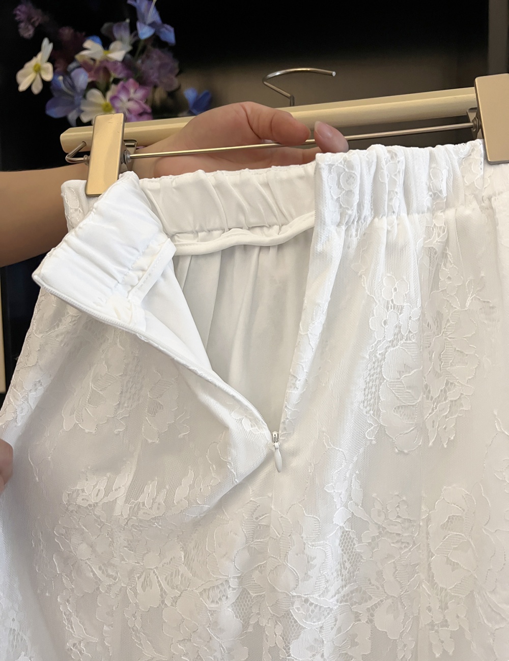 France style lace splice skirt for women