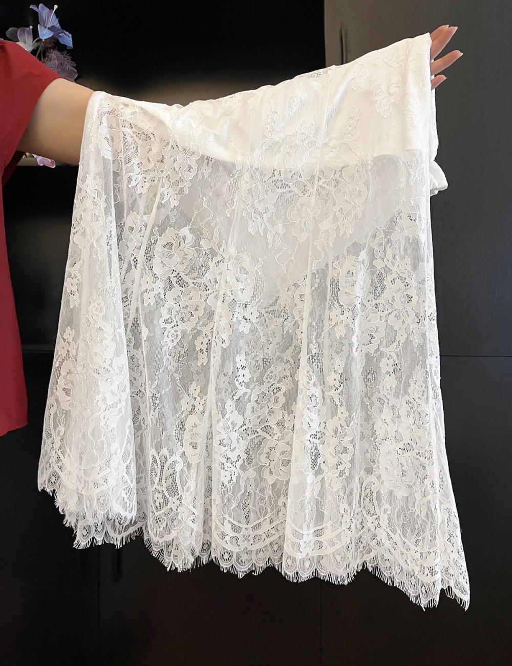 France style lace splice skirt for women