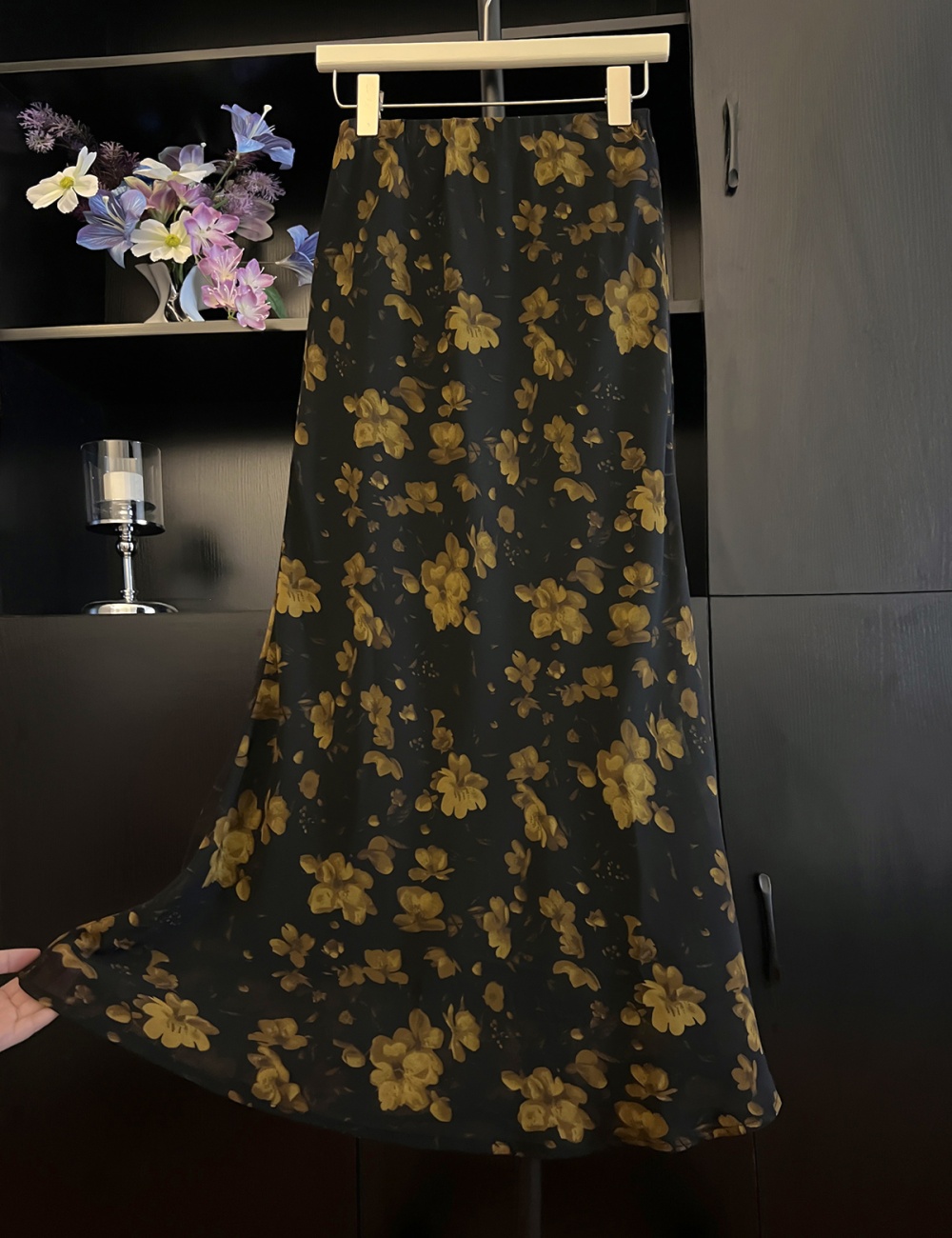 Package hip retro France style floral sexy skirt