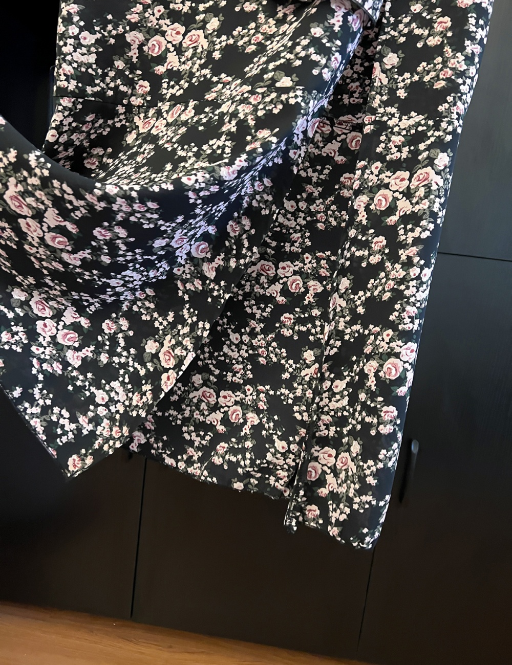 A-line summer high waist floral split skirt for women