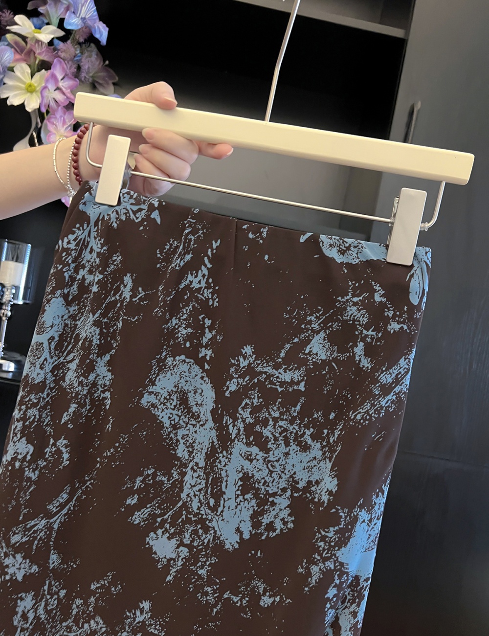 Printing mermaid blooming thin skirt