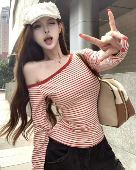 All-match T-shirt bottoming shirt for women