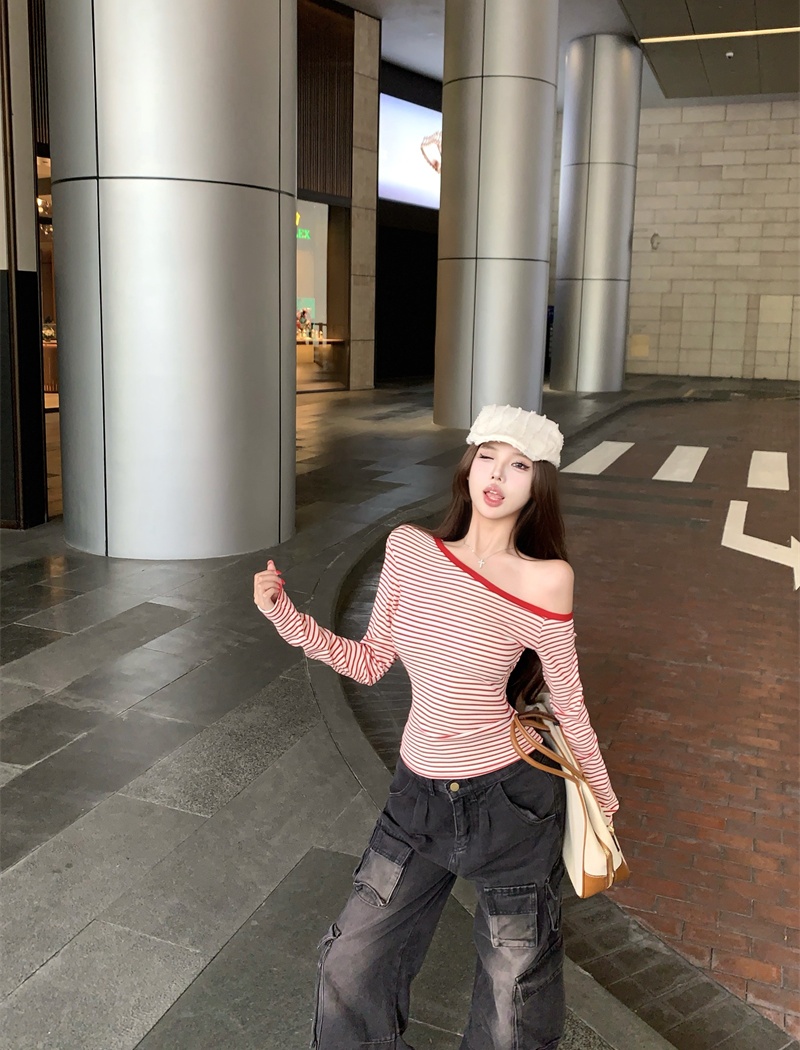 All-match T-shirt bottoming shirt for women
