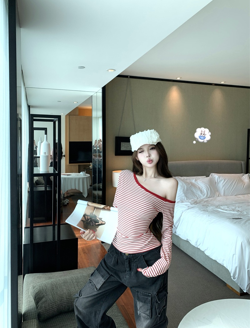 All-match T-shirt bottoming shirt for women