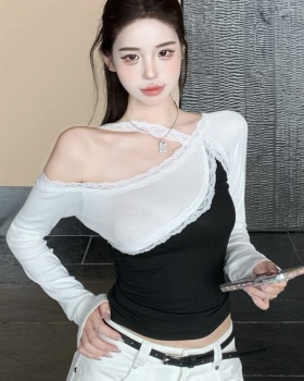 Slim T-shirt long sleeve tops for women