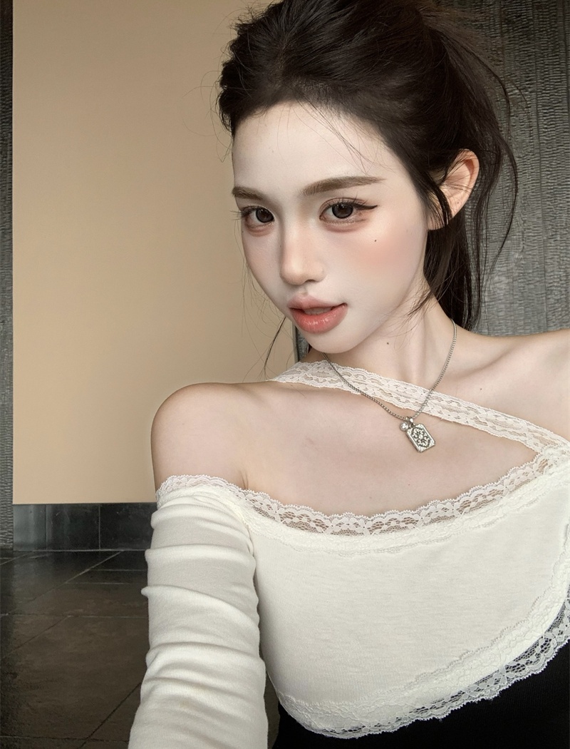 Slim T-shirt long sleeve tops for women