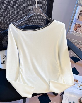 Mixed colors high quality pinched waist slim tops