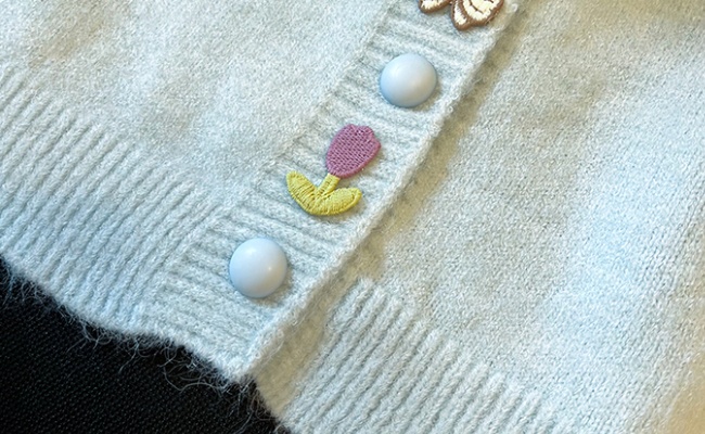 All-match sleeveless cardigan autumn and winter knitted tops