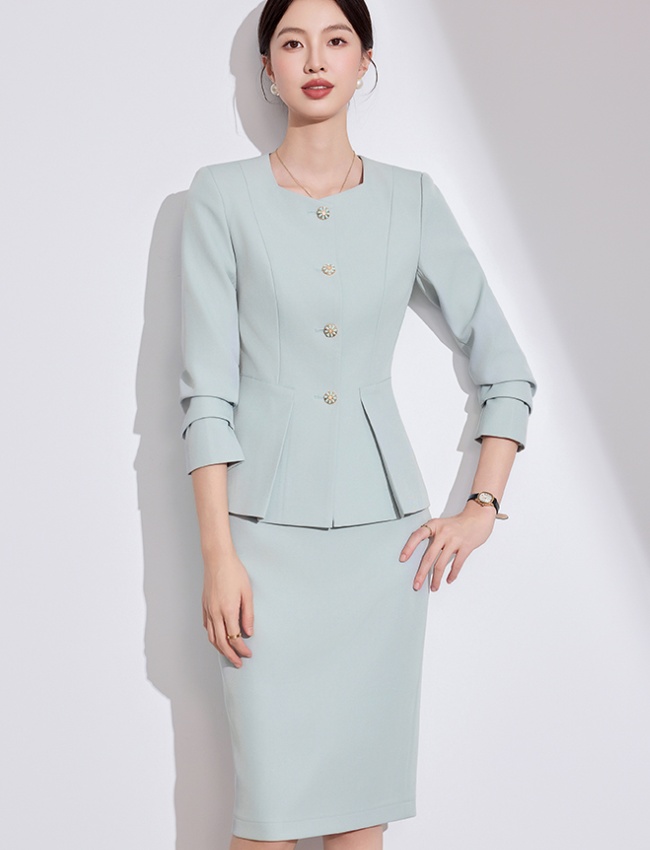 Long sleeve coat profession business suit a set for women