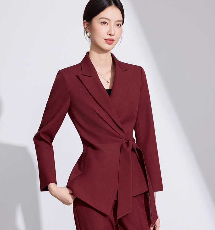 Simple autumn and winter business suit pure coat