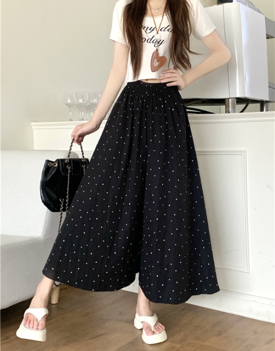 All-match long pants wide leg pants for women