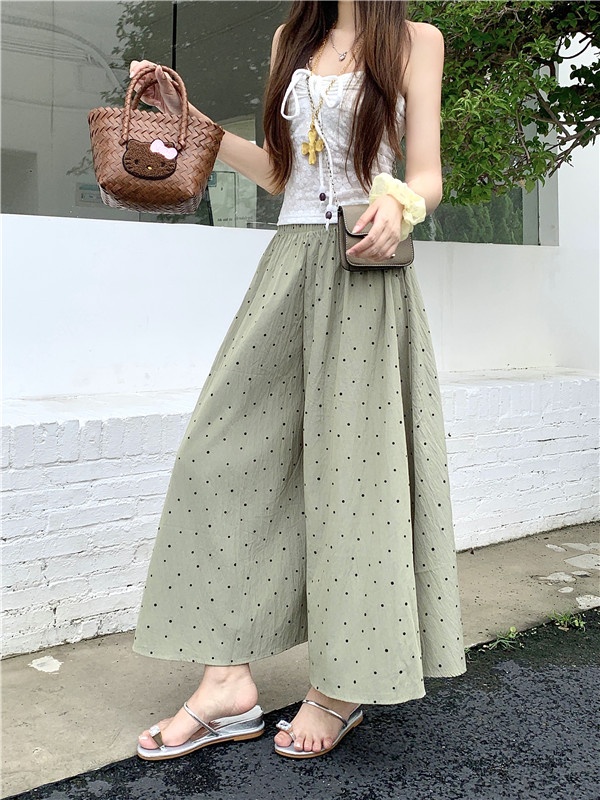 All-match long pants wide leg pants for women