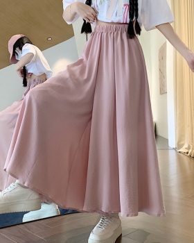 A-line fat long wide leg pants autumn fold skirt