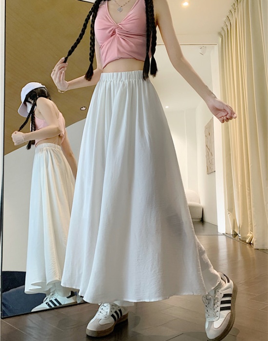 A-line fat long wide leg pants autumn fold skirt