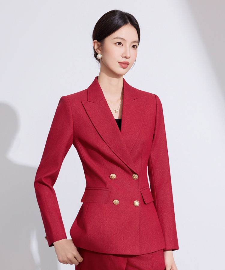 Simple coat long sleeve business suit for women