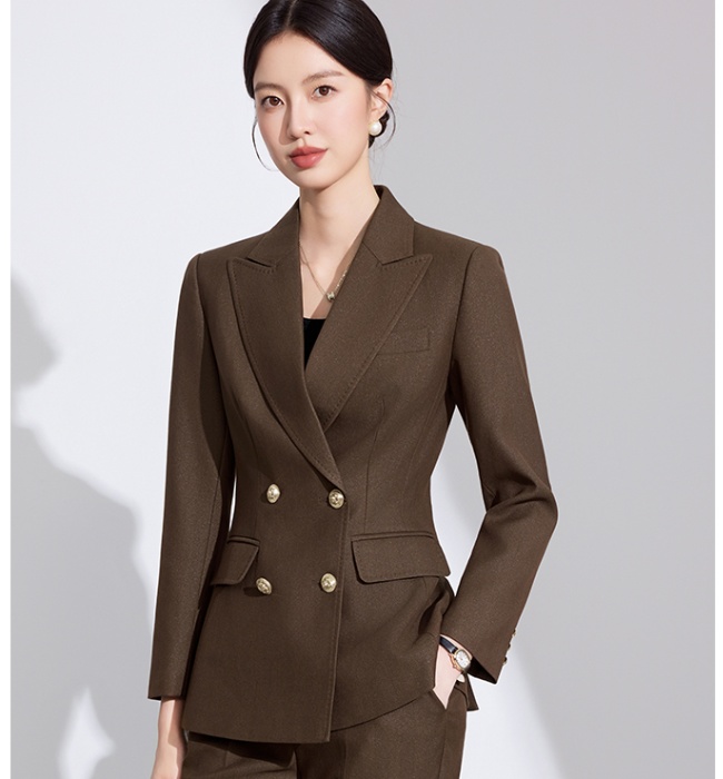 Simple coat long sleeve business suit for women