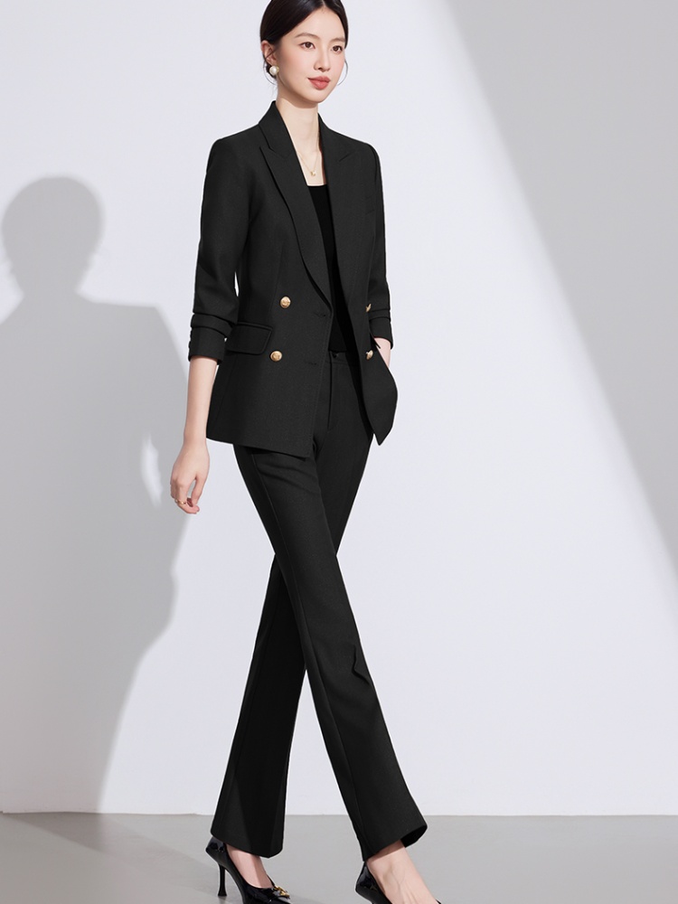 Simple suit pants business suit 2pcs set for women